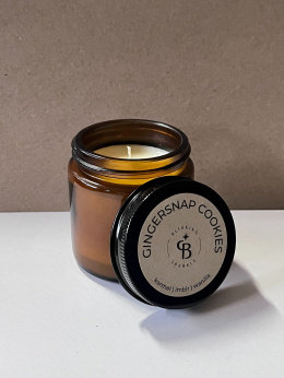 GINGERSNAP COOKIES świeca sojowa 95g w brązowym słoiku