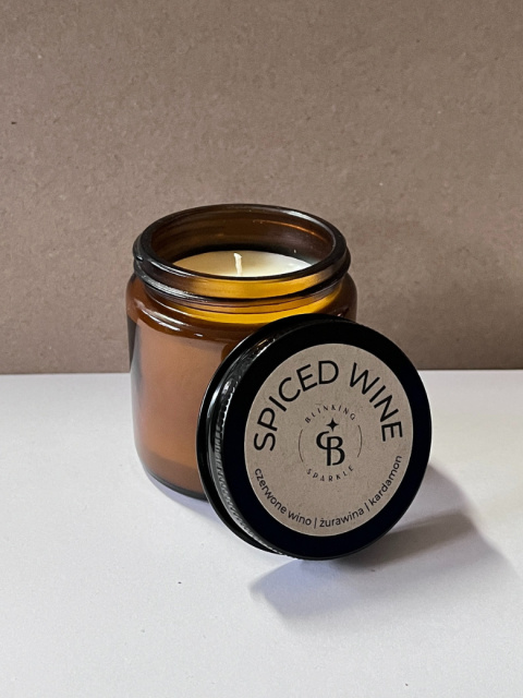 SPICED WINE świeca sojowa 95g w brązowym słoiku